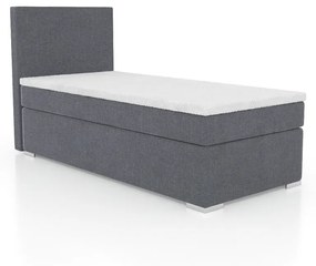 Boxspring posteľ mlodziezowe Fabrice 90x200 šedá Sawana 21