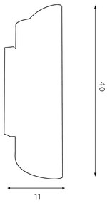 Nástenné svietidlo BARBOS 2xG9/8W/230V čierna