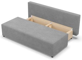 Dvojmiestna pohovka FERMO Poso rozkladacia, svetlosivá