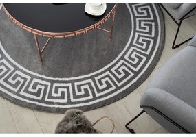 Okrúhly koberec HAMPTON Grecos Grécky , sivá Veľkosť: kruh 160 cm