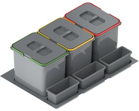 Nádoba na odpad Praktiko 80 trojdielna 3x20l