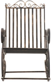 Kovové hojdacie kreslo Smile - Bronzová