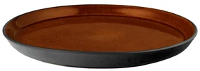 Okrovožltý kameninový plytký tanier Bitz Mensa, priemer 27 cm