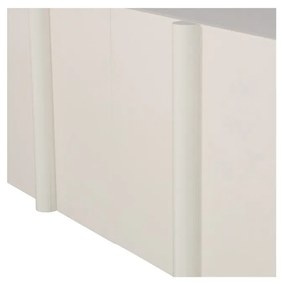 Krémovobiely modulárny TV stolík z borovicového dreva 200x53 cm Basu – WOOOD