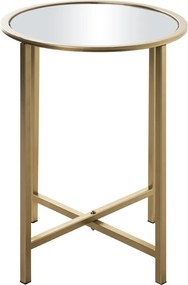 Okrúhly odkladací stolík Lagos 39 cm, zlatý