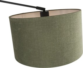 Inteligentné závesné svietidlo čierne s tienidlom 35 cm zelené vrátane 2 Wifi A60 - Blitz