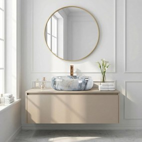 Rea Linda Granit umývadlo, 49 x 34 cm, imitácia kameňa-granit lesklý, REA-U2514