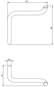 Deante Silia, nástenný držiak na toaletný papier, brúsený bronz, DEA-ADI_C211