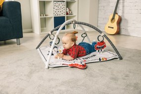 Hracia deka s hrazdou štvorcová Gymini Tiny Rockers
