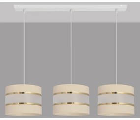 Luster na lanku HELEN 3xE27/15W/230V krémová