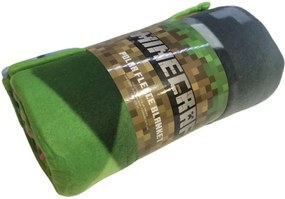 Fleecová deka Minecraft - motív Farma - Polar Fleece - 100 x 150 cm