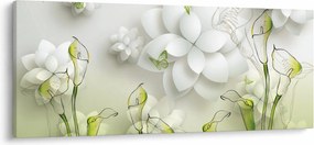 Obraz s kvetmi (120x50 cm)