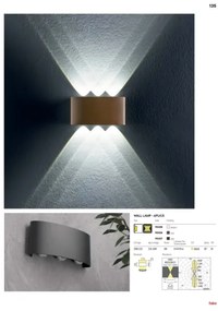 Redo 90227 - LED Vonkajšie nástenné svietidlo FABO LED/6W/230V 3000K IP54 hnedá