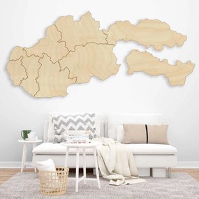 SENTOP | Drevená nástenná mapa Slovensko - 8 dielikov | SENTOP M001