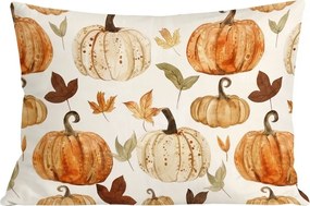 Flanelová obliečka na vankúš PUMPKINS & STRIPES 50x70 cm, farebný