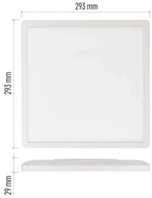 LED Stropné svietidlo FLORI LED/18W/230V 4000K biela 29x29 cm