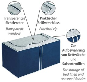 Modrý úložný box Wenko Ocean, 48 × 53 cm