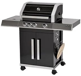 Kingstone Plynový gril Cliff 350, 3 horáky, grilovacia plocha: 59 × 16 cm, 13,5 kW