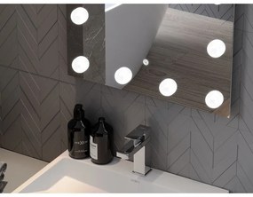 Mexen Dona, LED kúpeľňové zrkadlo s podsvietením 120 x 80 cm, 6000K, ochrana proti zahmlievaniu, 9818-120-080-611-00