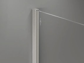 Mexen Kioto-X, sprchová zástena 140 x 200 cm, 10mm číre sklo, oceľový profil, 800-140-101-97-00-X