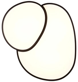 Čierne LED stropné svietidlo 63.5x77 cm Rise – Trio