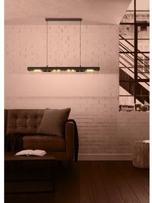 Eglo 390059 - Luster na lanku ALFONSINE 4xE27/40W/230V čierna/zlatá