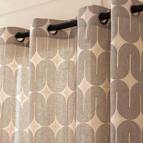 Čierny/béžový záves 140x240 cm Ondine – douceur d'intérieur