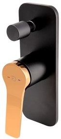 F-Design Seppia, podomietková batéria 2-výstupová, čierna matná-ružové zlato, FD1-SPA-7P-25