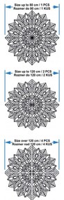 Drevená Mandala, Nástenná Dekorácia, Boho Štýl I SENTOP PR0319-A