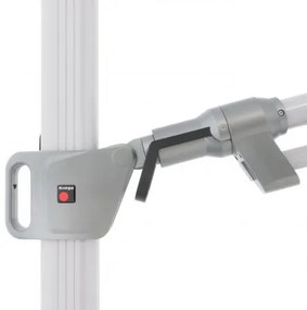 Knirps KNIRPS 320 x 320 cm - luxusný výkyvný záhradný slnečník s bočnou tyčou : Farba slnečníka - Tmavě šedá