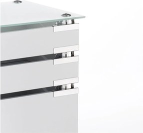 Biely pojazdný vozík s 5 zásuvkami Tomasucci Bobo