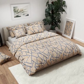 Bavlnené obliečky SORGI krémové Rozmer obliečky: 2 ks 70 x 90 cm | 200 x 220 cm