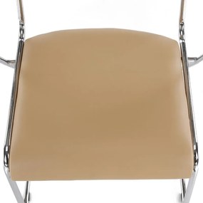Kondela Zasadacia stolička, DERYA, hnedá ekokoža
