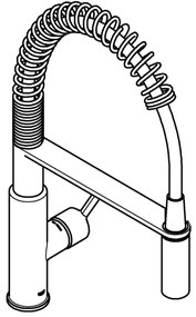 GROHE 30361000 - Drezová batéria GET 455 mm lesklý chróm