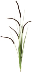 Dekoratívna kvetina 53 cm, s trávou 25 cm hnedá
