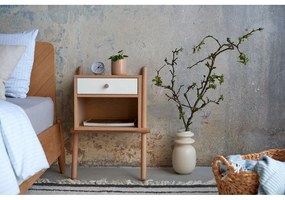 Dvojlôžková posteľ Woodman Farsta Herringbone, 140 × 200 cm