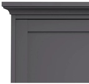 Sivá šatníková skriňa 139x201 cm Paris – Tvilum