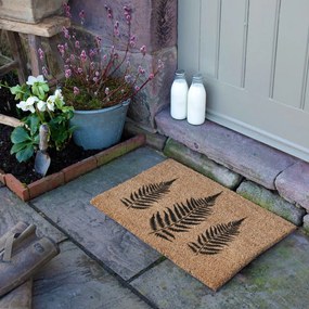 Rohožka z kokosového vlákna 40x60 cm Fern Leaf – Artsy Doormats