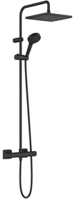 Hansgrohe Vernis Shape, Showerpipe 240 1jet s termostatom, čierna matná, HAN-26427670