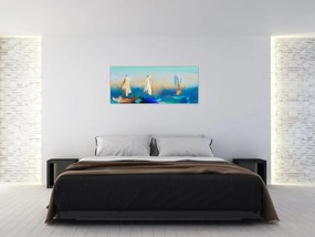 Obraz - Obraz krajiny, maľba (120x50 cm)