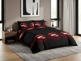 Obliečky z mikrovlákna ROUGEA čierne Rozmer obliečky: 70 x 80 cm | 140 x 200 cm