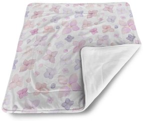 Sablio Deka pre bábätko Fialové kvety - 90x120 cm