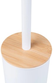 Erga Tango, WC kefa na postavenie 9x9x38 cm, biela-hnedá, ERG-YKA-P.TANGO-WHT