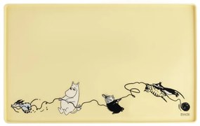 Podložka pod misky pre psov Moomin Pets 48x30cm, žltá