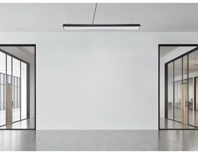 LED Luster na lanku LED/32W/230V 4000K pr. 120 cm čierna