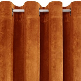 ZATEMŇOVACÍ ZÁVES NA KRÚŽKOCH RIA 140X250 CM ORANŽOVÁ