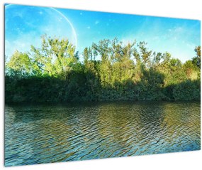 Obraz - jazero (90x60 cm)