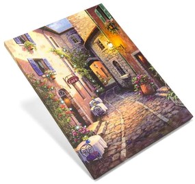 Nexos 74528 Nástenná maľba- Staré mesto, 31 LED, 30 x 40 cm