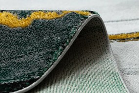 Dywany Łuszczów 👣🛡️80x150 cm Kusový koberec Emerald 1017 green and gold + protišmyková úprava, zelená, kancelária