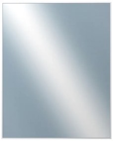 DANTIK - Zrkadlo v rámu, rozmer s rámom 80x100 cm z lišty Hliník biela (7003027)